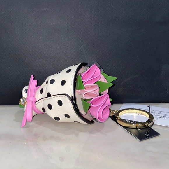 Kate Spade Flora Flower Bouquet Bag Charm - Picture 6 of 9